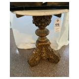 Marble Topped Pedestal Table