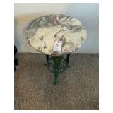 Marble Cast Iron Table