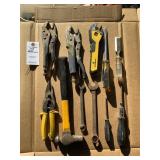 Assorted Tools Vice Grips, Ball Ping Hammer