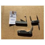 Three Pocket Knives/Multi Tools