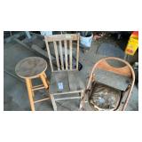3 Wood Chairs