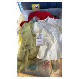 Tote Of Vintage To Antique Baby Clothes