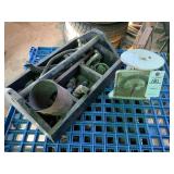 Vintage Wood Tool Carrier  & Scale