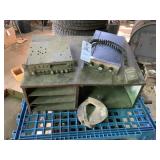 Metal Storage Podium & CB Radio