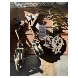 Antique Pulleys and Metal Decor