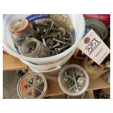 Drill Bits and Loose Bolts and Nuts