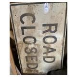 Metal Road Closed Sign