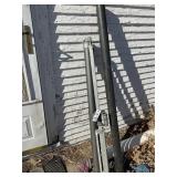 Vintage Movie Projector Screen & Fishing Pole