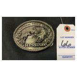 Hesston National Finals Rodeo 1980 Belt Buckle