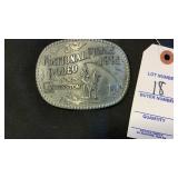 Hesston National Finals Rodeo 1992 Belt Buckle