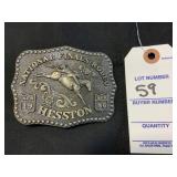 Hesston National Finals Rodeo 1986 Belt Buckle