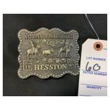 Hesston National Finals Rodeo 1987 Belt Buckle