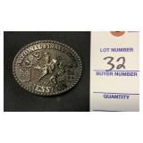 Hesston National Finals Rodeo 1988 Belt Buckle