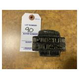 White Field Boss Vintage Belt Buckle