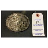 Hesston National Finals Rodeo 1988 Belt Buckle