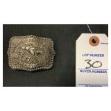 Hesston National Finals Rodeo 1986 Belt Buckle