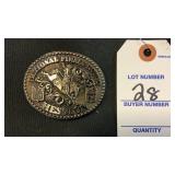 Hesston National Finals Rodeo 1984 Belt Buckle