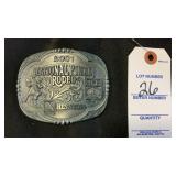 Hesston National Finals Rodeo 2001 Belt Buckle