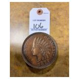 1877 Indian Head Cent Belt Buckle