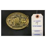 Hesston National Finals Rodeo 1982 Belt Buckle