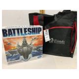 Battleship Game w/ Library Book Bag