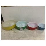 Colored Glass Mixing Bowls