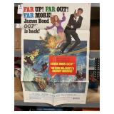 Vintage James Bond 007 Movie Poster