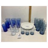 Blue Glassware, Corning Ware Pie Plate