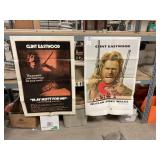 2 Vintage Clint Eastwood Movie Posters