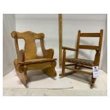 2 Small Child Rocking Chairs