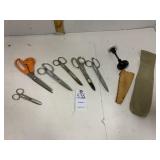 Assorted Scissors & Door Knob