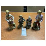 4 Inarco Japanese Figurines