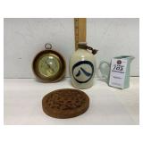 Japanese Ceramic Vase, Barometer, Coaster