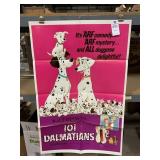 "101 Dalmatians" Vintage Movie Poster