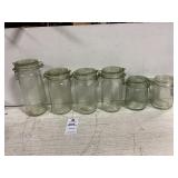 Vintage Glass Canister Set