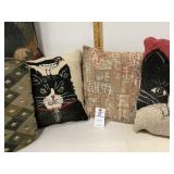 Cat Throw Pillows Set of 6