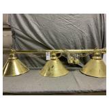 Brass Pool Table Light