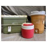 Vintage Gott Cooler, Rubbermaid 5 Gal Water