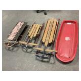 4 Vintage Sleds