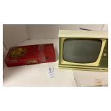 Vintage Zenith Television & Vintage Erector Toy