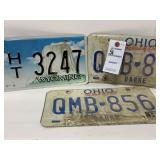 Wyoming & Ohio License Plates