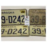 Vintage Nebraska Plates 87