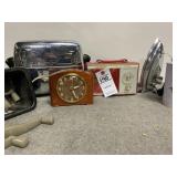 VTG Iron, Radio, Toaster & Clock