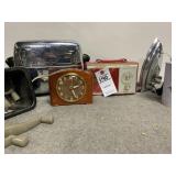 VTG Iron, Radio, Toaster & Clock