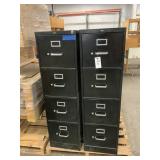 Two Metal Filing Cabinets