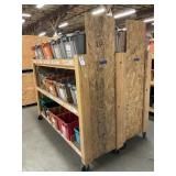 (2) Sorting Shelves on Caster w/ Totes