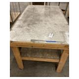 Large wooden Double Deck Work Table