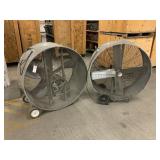 (2) Industrial Fans; One Works.