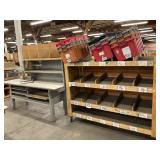 Large Workstation, Receiving Shelf on Casters W/