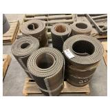 Pallet of Various Rolls of Conveyor Belt (6) Rolls